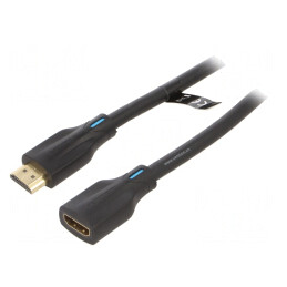 Cablu HDMI 2.1 2m Negru PVC | Electronic-mag.ro | Componente Electronice
