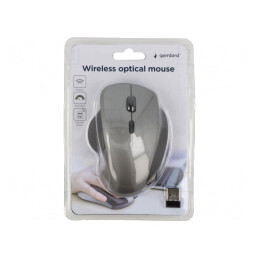 Mouse optic wireless USB, 6 butoane, negru/gri | Electronic-mag.ro | Componente Electronice