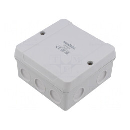 Cutie de conexiuni IP55 98x98x55mm gri | Electronic-mag.ro | Componente Electronice