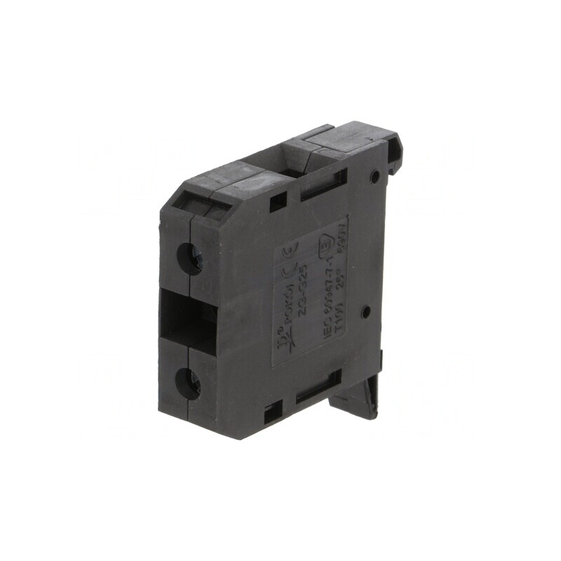 Conector de Îmbinare Șine 4-25mm2 1 Pistă 2 Borne Negru TS35 | Electronic-mag.ro | Componente Electronice Conector de Îmbinare Șine 4-25mm2 1 Pistă 2 Borne Negru TS35 | Electronic-mag.ro | Componente Electronice
