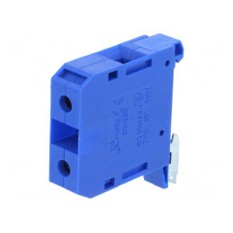 Conector Șine 4-25mm² 1 Pista 2 Borne Albastru TS35 | Electronic-mag.ro | Componente Electronice