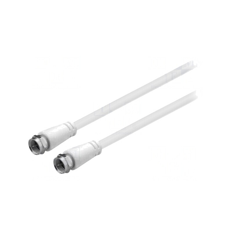 Cablu Antenă TV 75Ω 10m Alb PVC cu Mufe F | Electronic-mag.ro | Componente Electronice Cablu Antenă TV 75Ω 10m Alb PVC cu Mufe F | Electronic-mag.ro | Componente Electronice