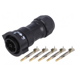 Mufă Circulară pe Cablu 5-PIN X-Lok | Electronic-mag.ro | Componente Electronice
