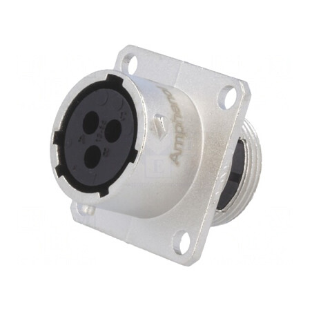 Soclu Circular 3 PIN Mamă Fără Contacte IP67 | Electronic-mag.ro | Componente Electronice