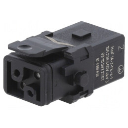 Conector HDC Inserturi Contact Mamă Han 1A 4 PIN 3P PE | Electronic-mag.ro | Componente Electronice