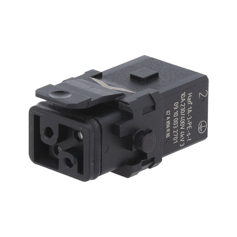 Conector HDC Inserturi Contact Mamă Han 1A 4 PIN 3P PE | Electronic-mag.ro | Componente Electronice
