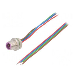 Soclu M12 4P Tată Filet M16x1,5 Profibus | Electronic-mag.ro | Componente Electronice