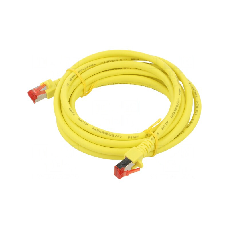Patch cord rețea galben 3m Cat6 LSZH | Electronic-mag.ro | Componente Electronice