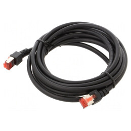 Patch cord S/FTP Cat6 LSZH Negru 3m | Electronic-mag.ro | Componente Electronice