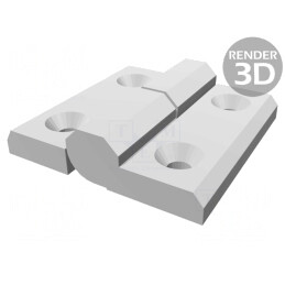 Balama Dreaptă Tehnopolimer 60x60mm Ø6mm | Electronic-mag.ro | Componente Electronice