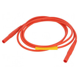 Cablu de măsurare 32A 4mm cu izolaţie roşie | Electronic-mag.ro | Componente Electronice