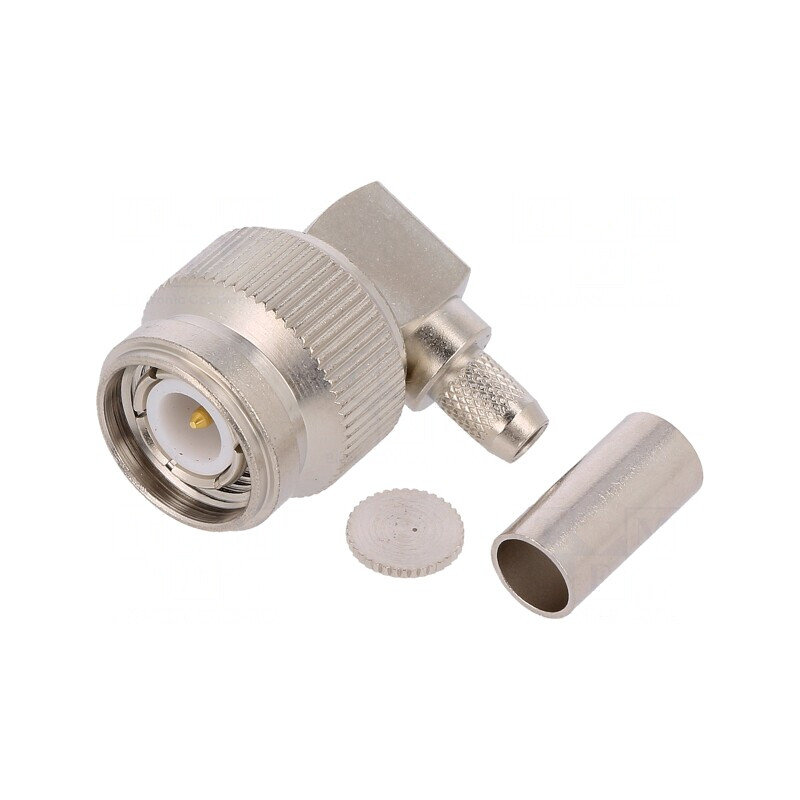 Mufă TNC tată unghi 90° 50Ω PTFE | Electronic-mag.ro | Componente Electronice