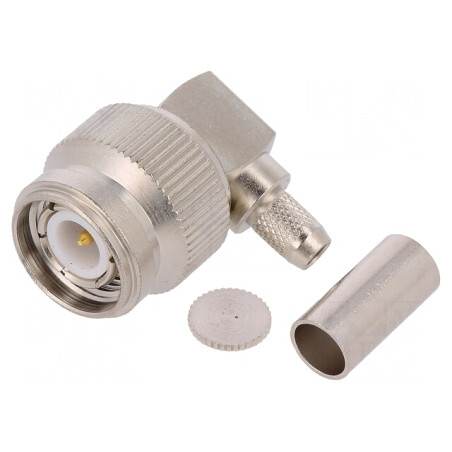 Mufă TNC tată unghi 90° 50Ω PTFE | Electronic-mag.ro | Componente Electronice