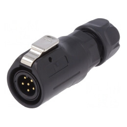 Conector Circular Mufă 12mm 6 PIN Aurit 5A | Electronic-mag.ro | Componente Electronice