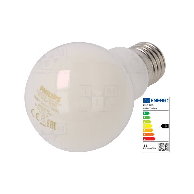 Lampa LED E27 10.5W 2700K Alb Cald | Electronic-mag.ro | Componente Electronice