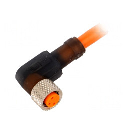 Conector M8 2m Mamă 3 PIN 90° Cu Cabluri | Electronic-mag.ro | Componente Electronice