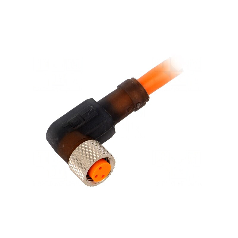 Conector M8 2m Mamă 3 PIN 90° Cu Cabluri | Electronic-mag.ro | Componente Electronice