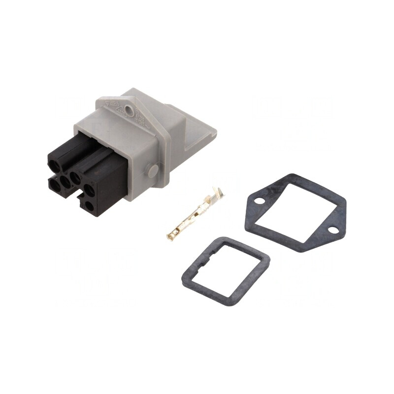 Conector Dreptunghiular ST Soclu Mamă 5 Pin Argintat IP54 | Electronic-mag.ro | Componente Electronice
