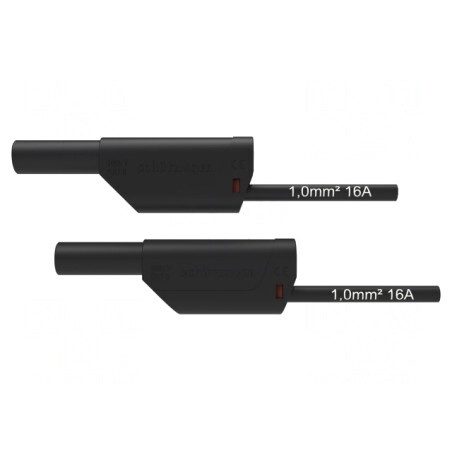 Cablu de măsurare 16A cu mufe banană 4mm | Electronic-mag.ro | Componente Electronice