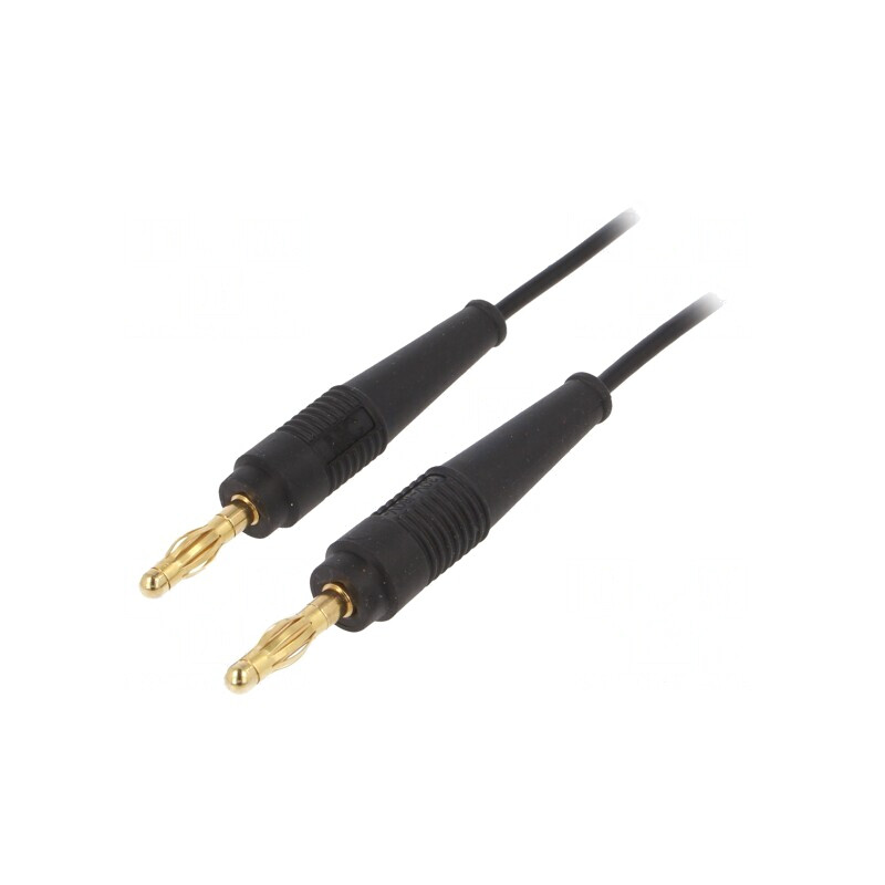 Cablu de Măsurare 60VDC 30VAC 19A 0,5m Negru | Electronic-mag.ro | Componente Electronice