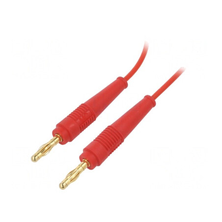 Cablu de măsurare 0,5m roșu 60VDC 30VAC 19A neizolat | Electronic-mag.ro | Componente Electronice