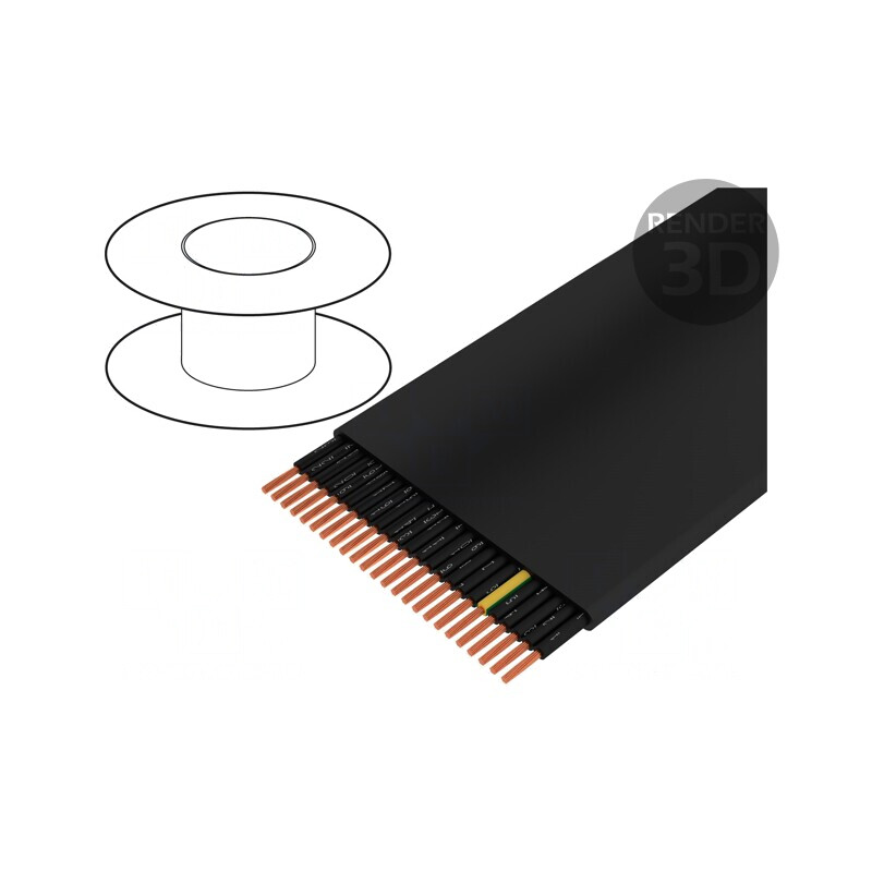 Cablu Electric Neecranat H05VVH6-F 24G0,75mm2 300/500V Cu | Electronic-mag.ro | Componente Electronice