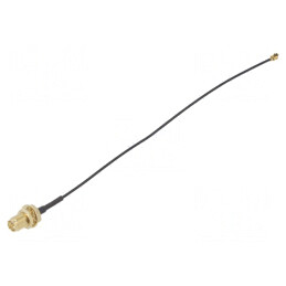 Cablu Antenă IPEX RP-SMA 50Ω 0,15m Negru | Electronic-mag.ro | Componente Electronice