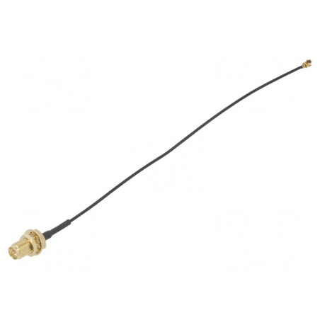 Cablu Antenă IPEX RP-SMA 50Ω 0,15m Negru | Electronic-mag.ro | Componente Electronice