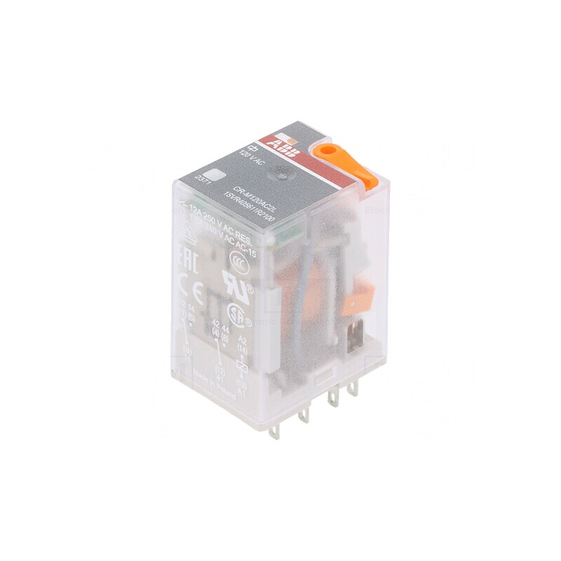 Releu Electromagnetic DPDT 120VAC 12A | Electronic-mag.ro | Componente Electronice