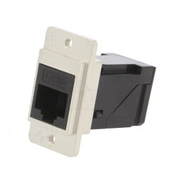 Adaptor DUALSLIM Cat 5e 8p8c Unghi 29mm | Electronic-mag.ro | Componente Electronice