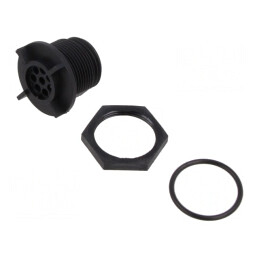 Conector circular soclu mamă 8 pini IP68 125V | Electronic-mag.ro | Componente Electronice