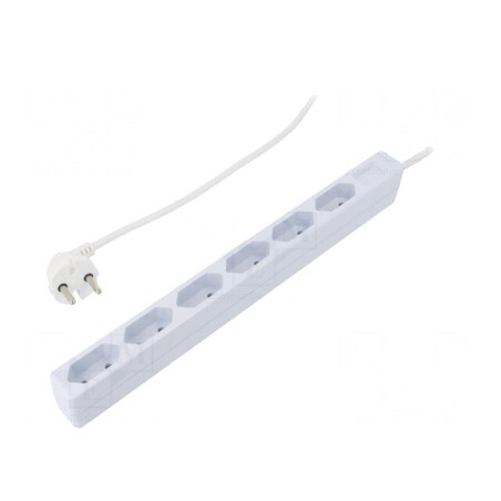Prelungitor 6 Prize 250V 15A Alb | Electronic-mag.ro | Componente Electronice
