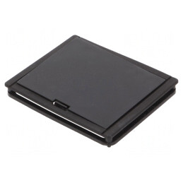 Compartiment Baterii Negru 55mm x 68.5mm | Electronic-mag.ro | Componente Electronice
