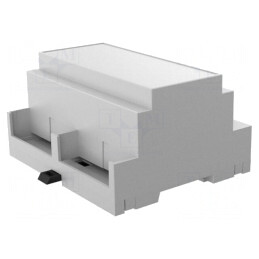 Carcasă pentru șină DIN, 90x103x53mm, gri | Electronic-mag.ro | Componente Electronice