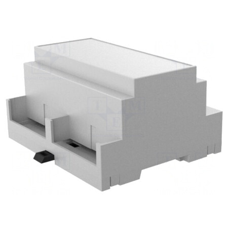 Carcasă pentru șină DIN, 90x103x53mm, gri | Electronic-mag.ro | Componente Electronice