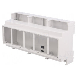 Carcasă pentru șină DIN gri 90x159x53 mm | Electronic-mag.ro | Componente Electronice