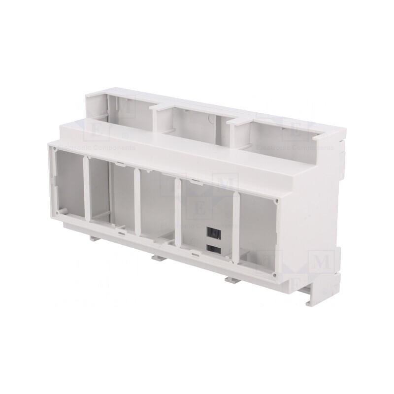 Carcasă pentru șină DIN gri 90x159x53 mm | Electronic-mag.ro | Componente Electronice