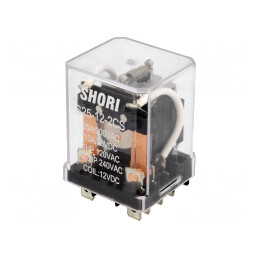 Releu Electromagnetic DPDT 12V 30A | Electronic-mag.ro | Componente Electronice