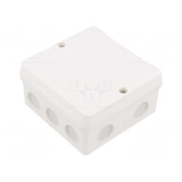 Cutie de conexiuni IP55 98x98x55mm Albă | Electronic-mag.ro | Componente Electronice