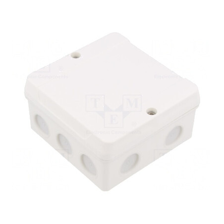 Cutie de conexiuni IP55 98x98x55mm Albă | Electronic-mag.ro | Componente Electronice