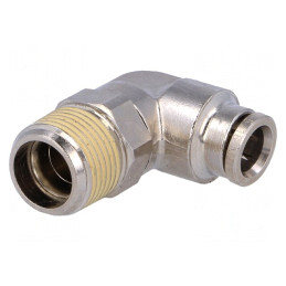 Conector Push-in Unghi Alamă Nichelată BSP 3/8" | Electronic-mag.ro | Componente Electronice