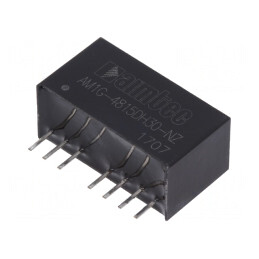 Convertor DC/DC 1W 36-75V la 15V/-15V SIP8 | Electronic-mag.ro | Componente Electronice