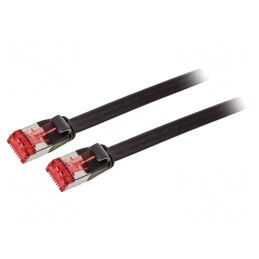 Patch Cord Ecranat U/FTP Cat6 Negru 10m | Electronic-mag.ro | Componente Electronice