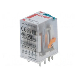 Releu Electromagnetic 4PDT 12V DC 6A | Electronic-mag.ro | Componente Electronice