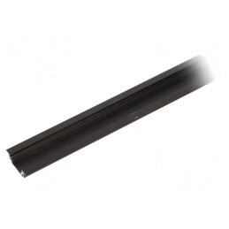 Profil aluminiu încastrat negru pentru module LED 2m GROOVE10 | Electronic-mag.ro | Componente Electronice