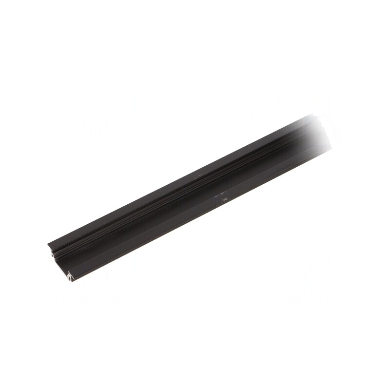Profil aluminiu încastrat negru pentru module LED 2m GROOVE10 | Electronic-mag.ro | Componente Electronice