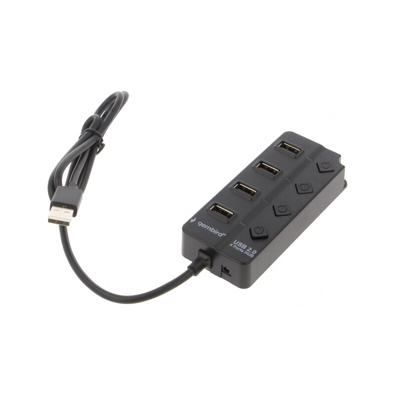 Hub USB 4 Porturi cu Întrerupător USB 2.0 | Electronic-mag.ro | Componente Electronice