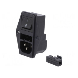Conector de Alimentare AC Soclu Tată 10A 250V | Electronic-mag.ro | Componente Electronice