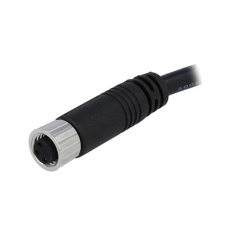 Conector M8 2m 3-PIN Mamă Drept cu Manșon și Cabluri | Electronic-mag.ro | Componente Electronice