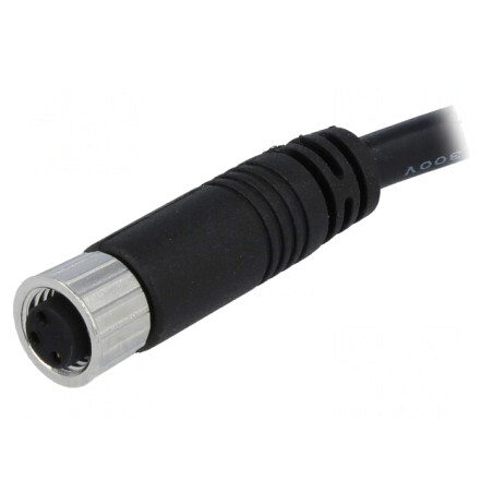 Conector M8 2m 3-PIN Mamă Drept cu Manșon și Cabluri | Electronic-mag.ro | Componente Electronice
